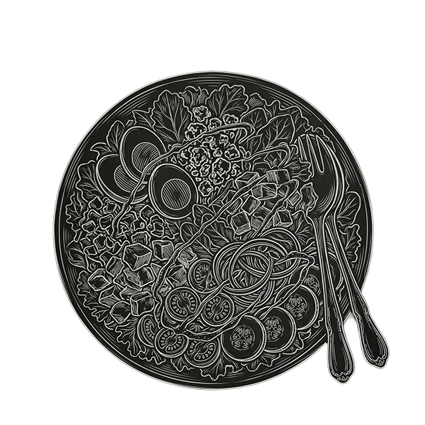 Salat Zeichnung
